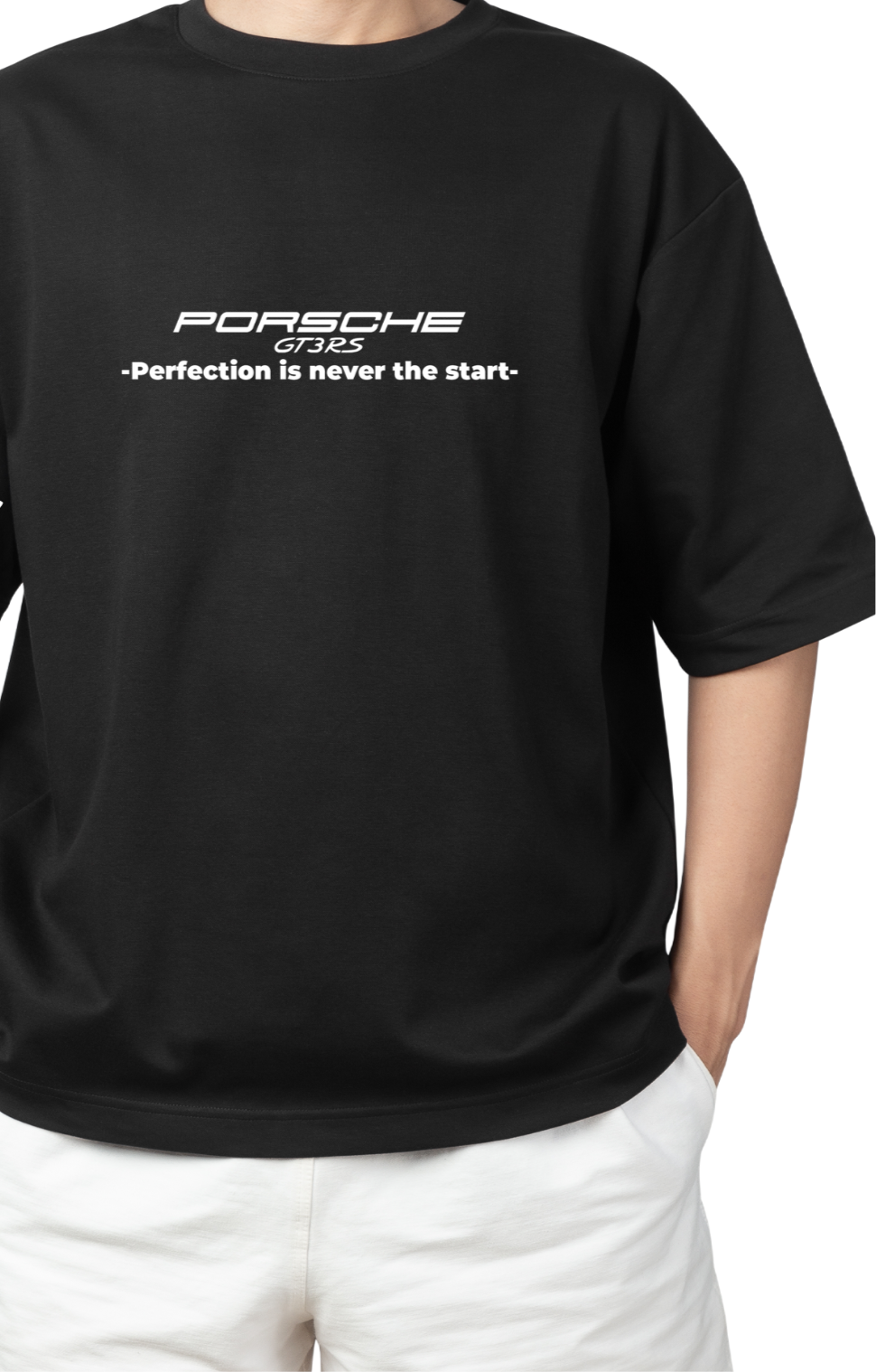 Porsche 911 GT3 R Performance Graphic OVERSIZE T-Shirt – Front & Back Print | Men's Motorsport Tee