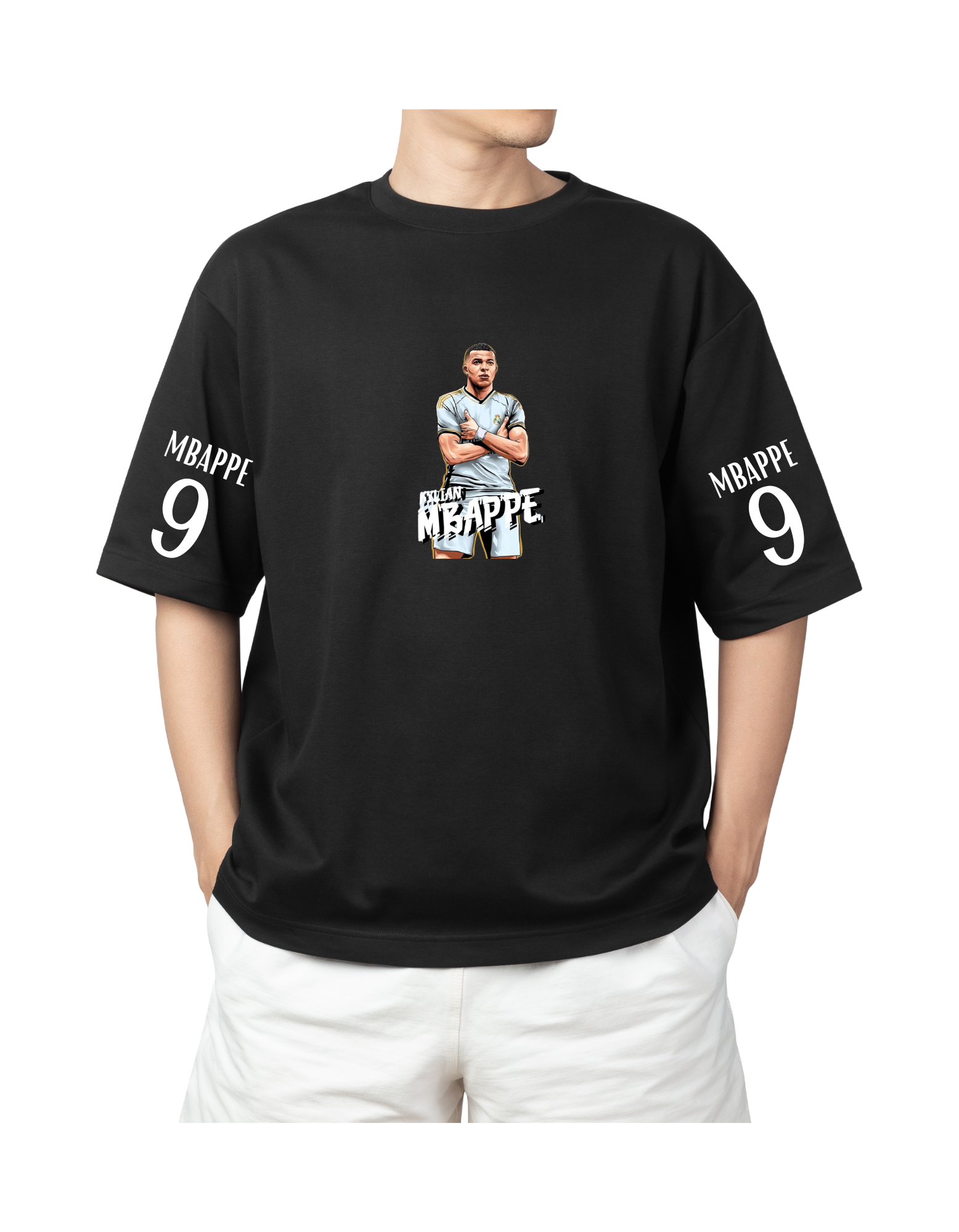Kylian Mbappé Oversized Graphic T-Shirt | Streetwear Edition for Football Fans
