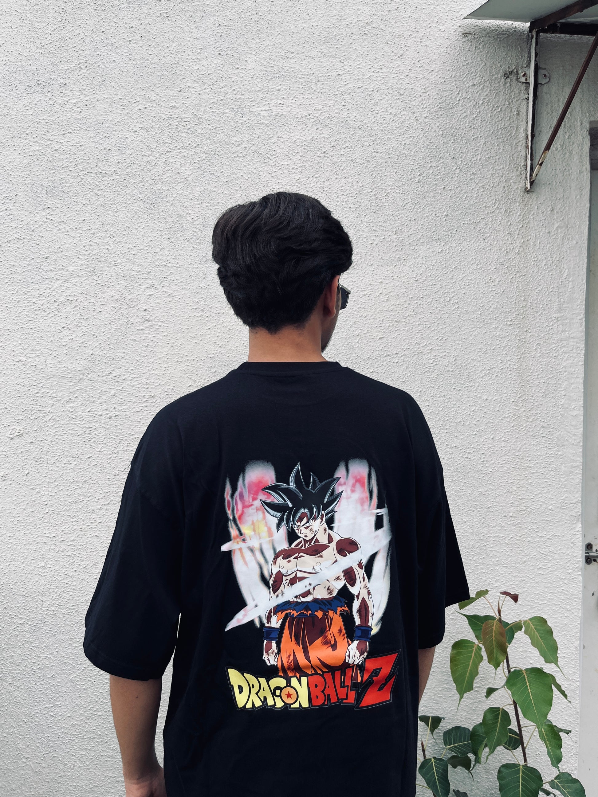 Dragon Ball Oversized T-Shirt | Goku Back Print Anime Streetwear