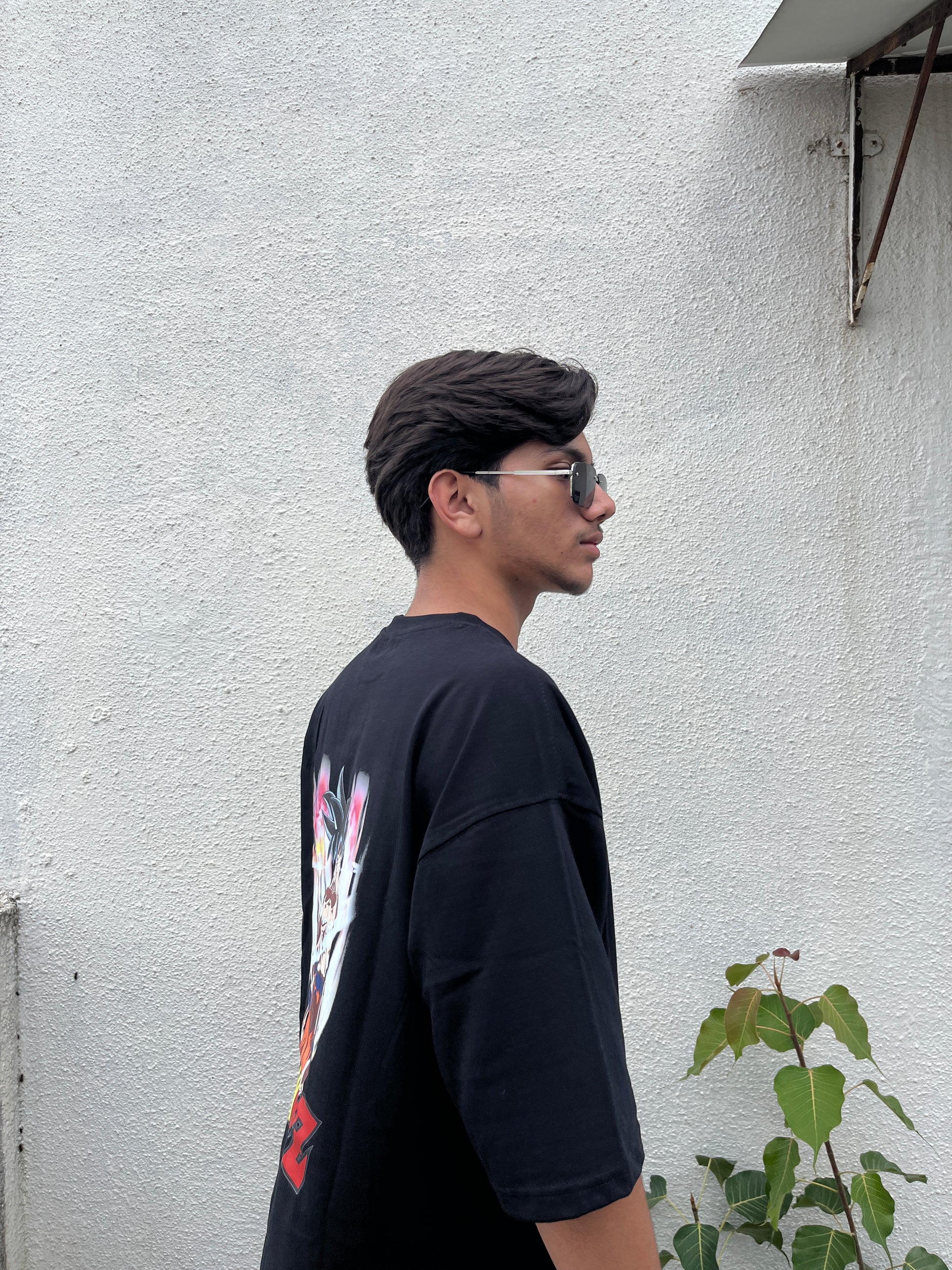 Dragon Ball Oversized T-Shirt | Goku Back Print Anime Streetwear