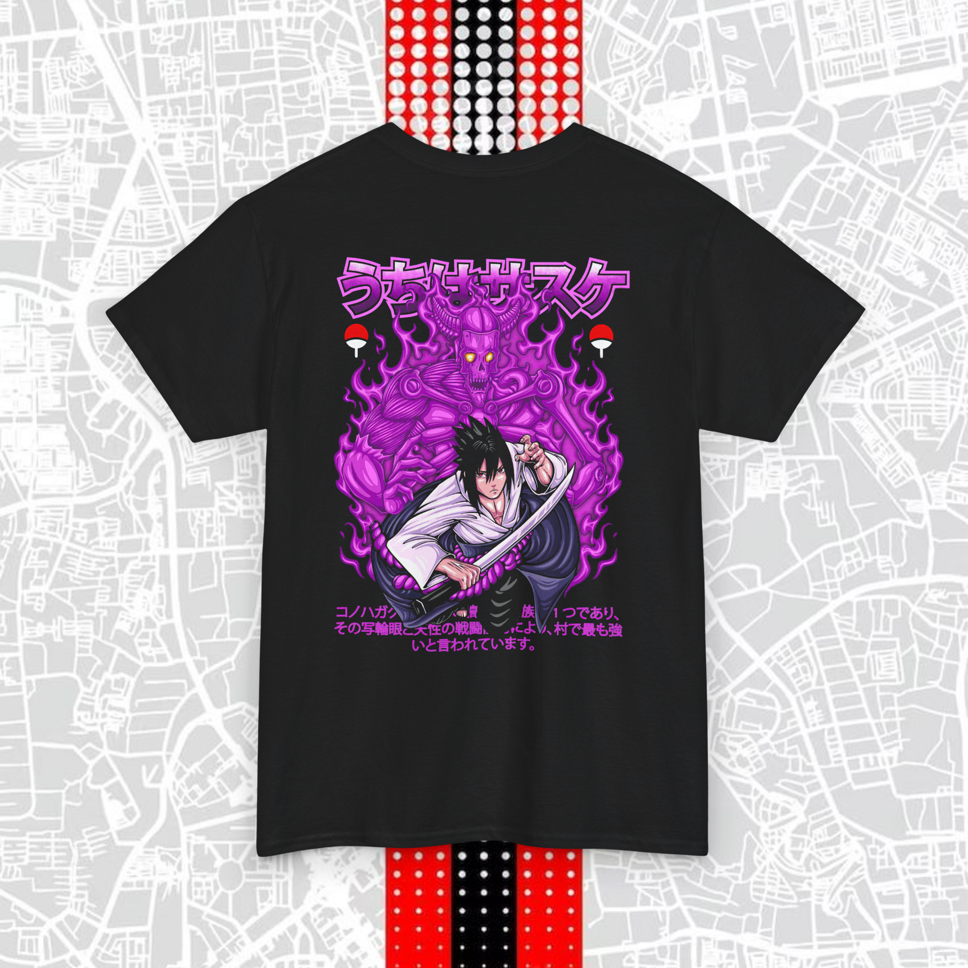 Sasuke Uchiha Anime T-Shirt – Regular Fit Black Cotton Tee (Unisex)
