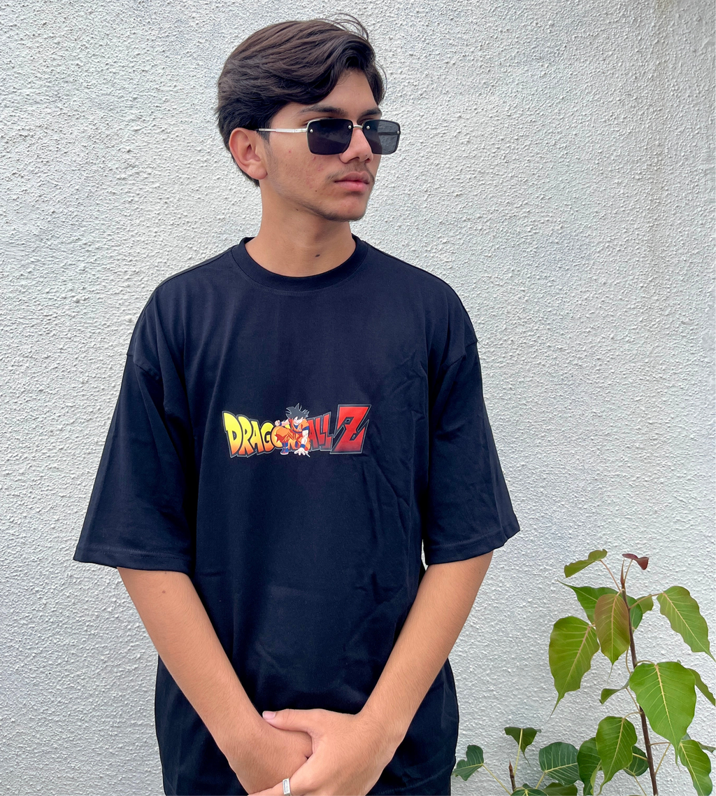 Dragon Ball Oversized T-Shirt | Goku Back Print Anime Streetwear