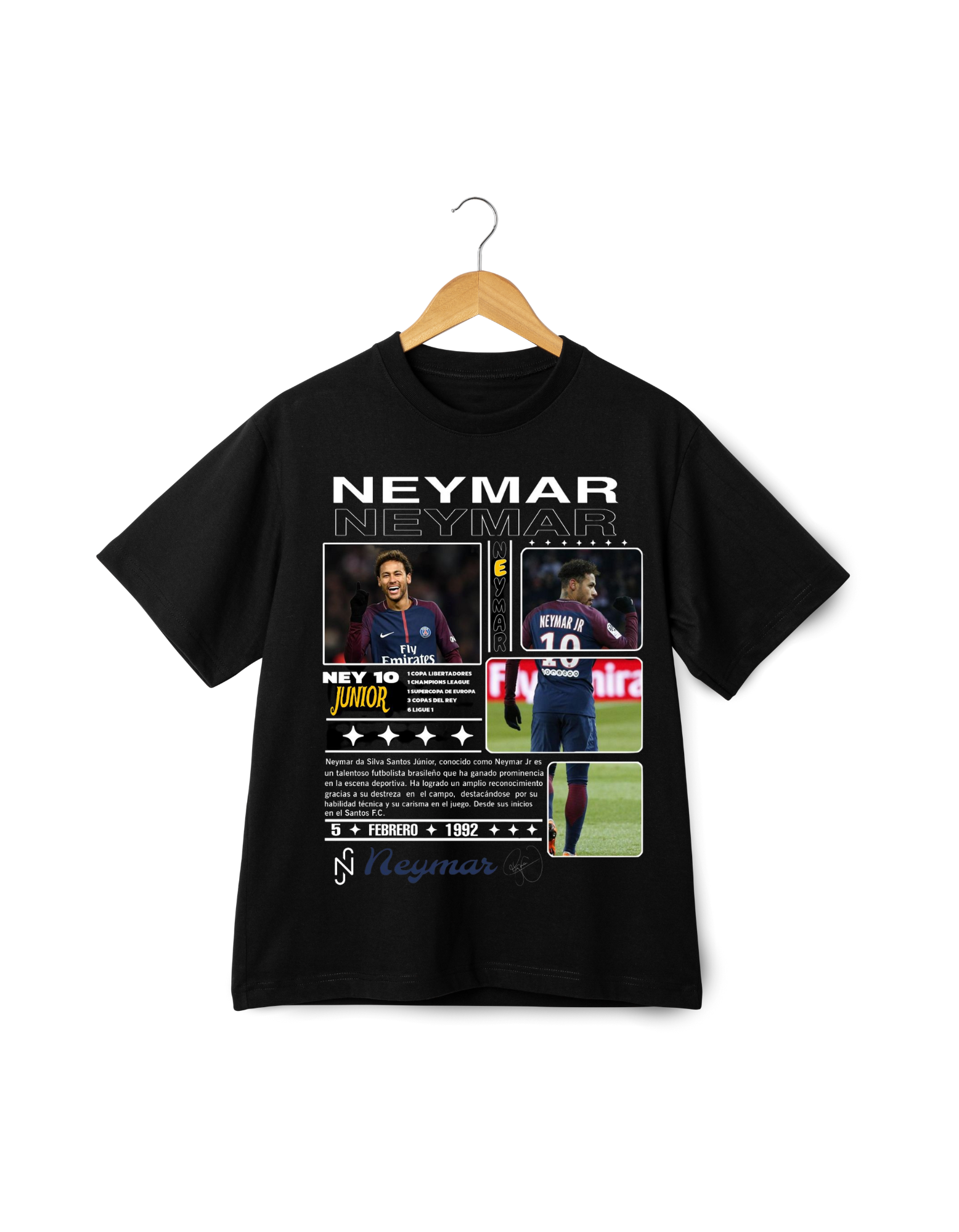 Neymar Jr. Oversized Graphic T-Shirt | Limited Edition Fan Tribute