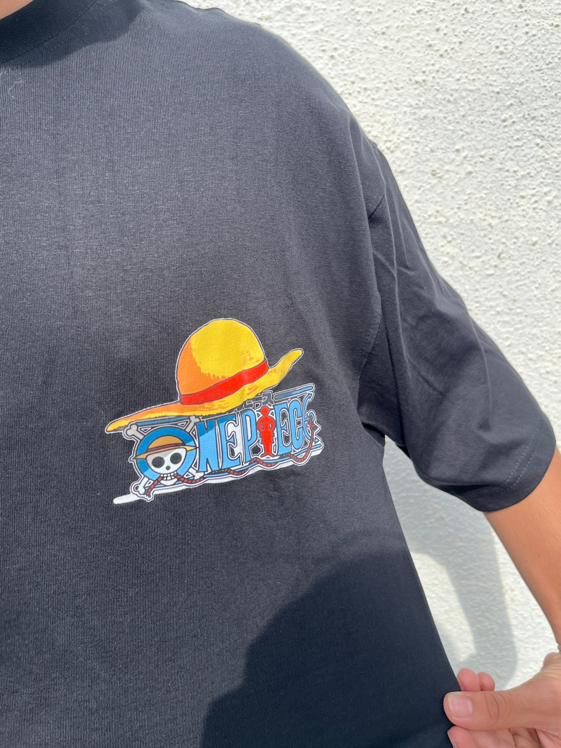 One Piece “Three Brothers” Oversized Black T-Shirt – Luffy, Ace & Sabo