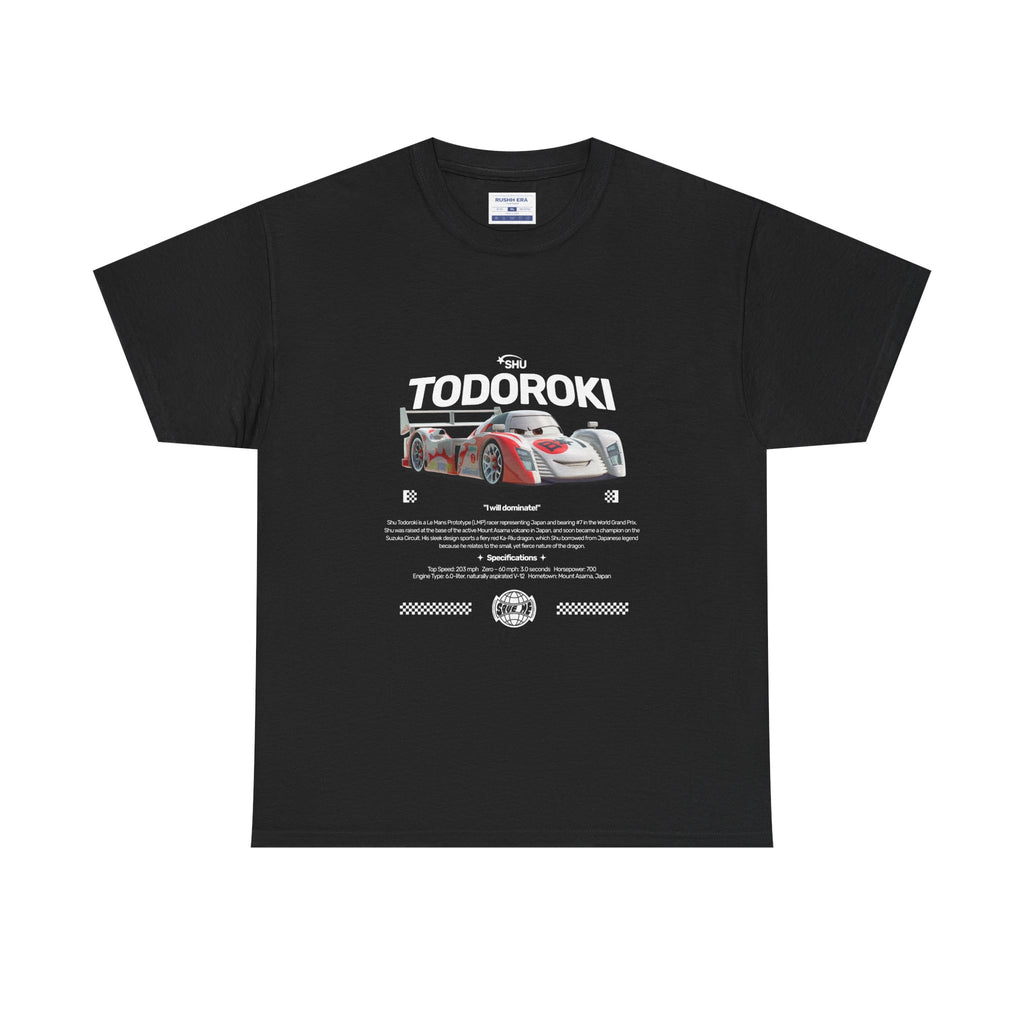 Todoroki Racing Car Graphic T-Shirt –  Black-Red Edition