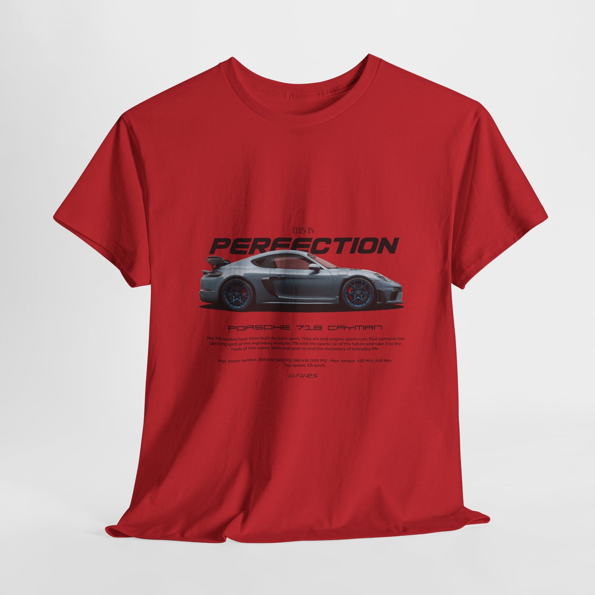 “This Is Perfection” Porsche 718 Cayman Car Enthusiast T-Shirt – Men's Graphic Tee (Multiple Colors)