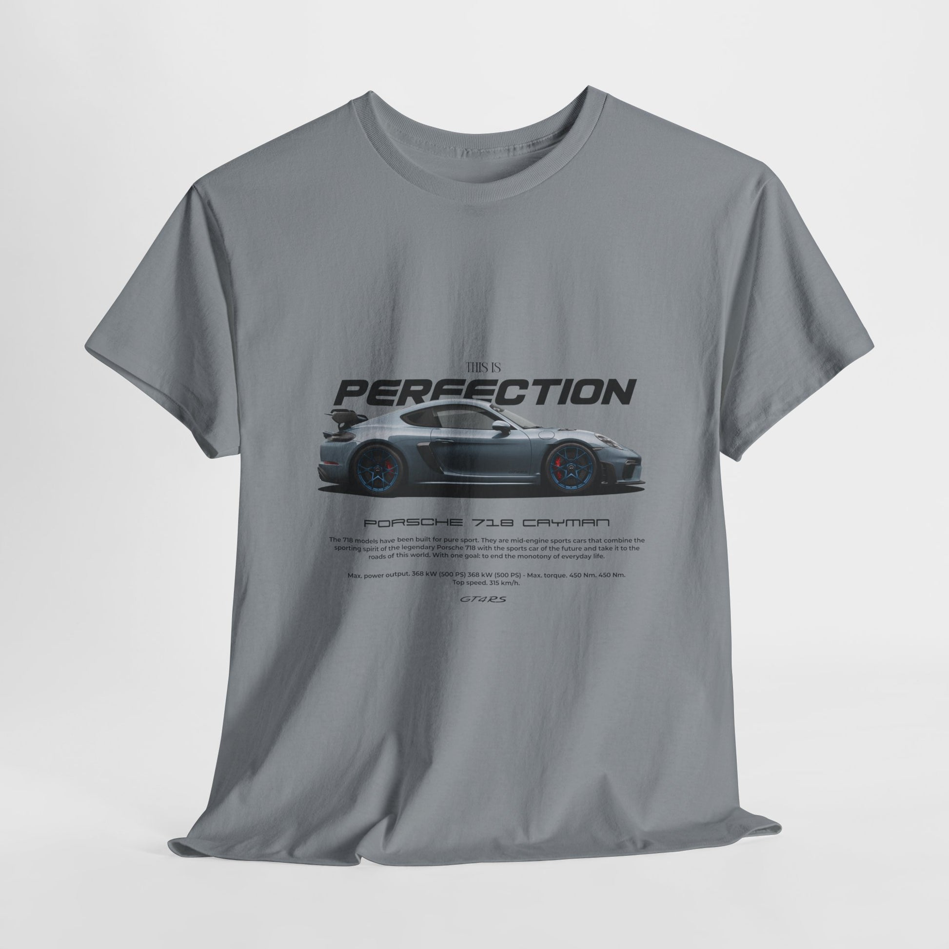 “This Is Perfection” Porsche 718 Cayman Car Enthusiast T-Shirt – Men's Graphic Tee (Multiple Colors)