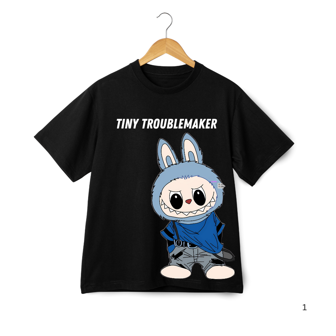 LABUBU Graphic T-Shirt – Cute Bunny Rider Edition
