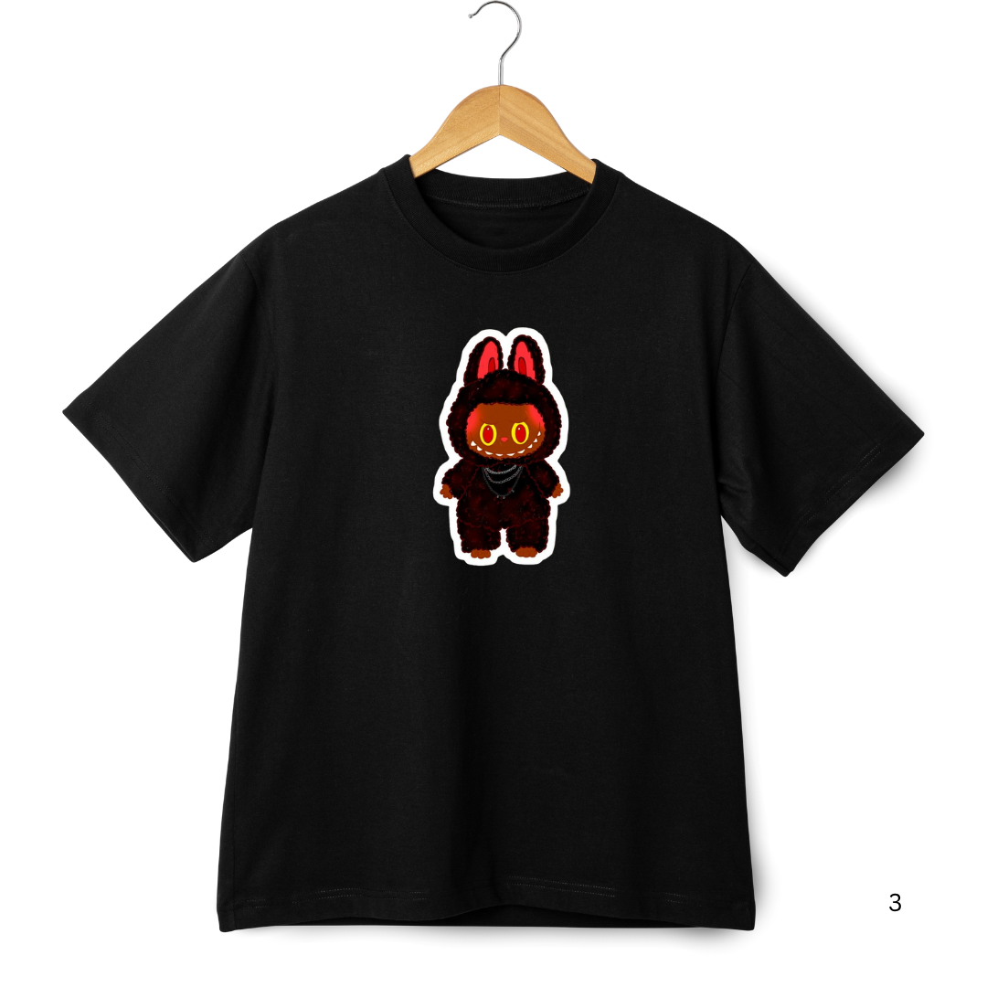 LABUBU Graphic T-Shirt – Cute Bunny Rider Edition