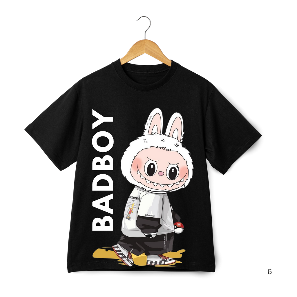 LABUBU Graphic T-Shirt – Cute Bunny Rider Edition