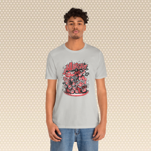 "AARGH! Comic-Style Monster Battle Graphic Tee – Unisex T-Shirt"