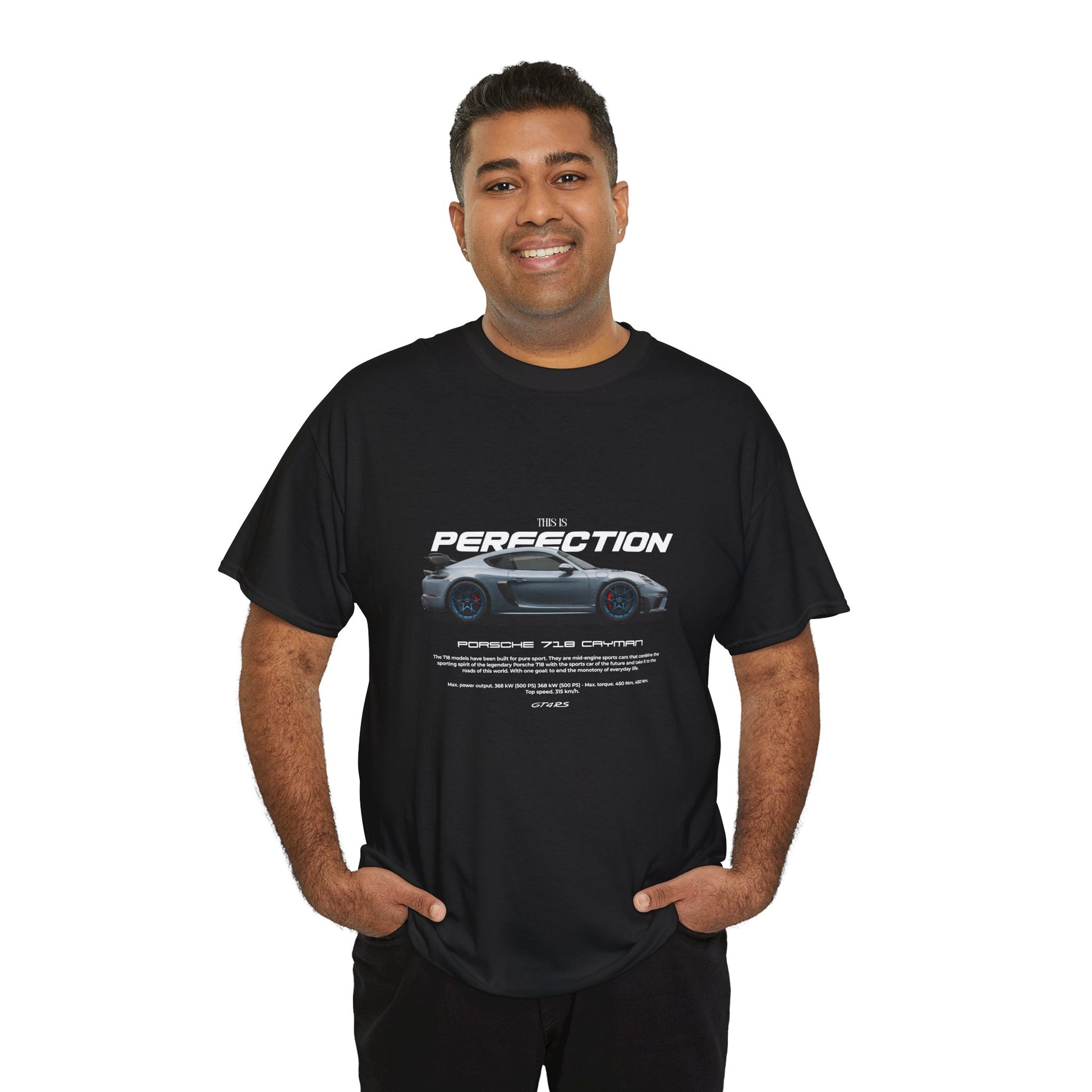“This Is Perfection” Porsche 718 Cayman Car Enthusiast T-Shirt – Men's Graphic Tee (Multiple Colors)