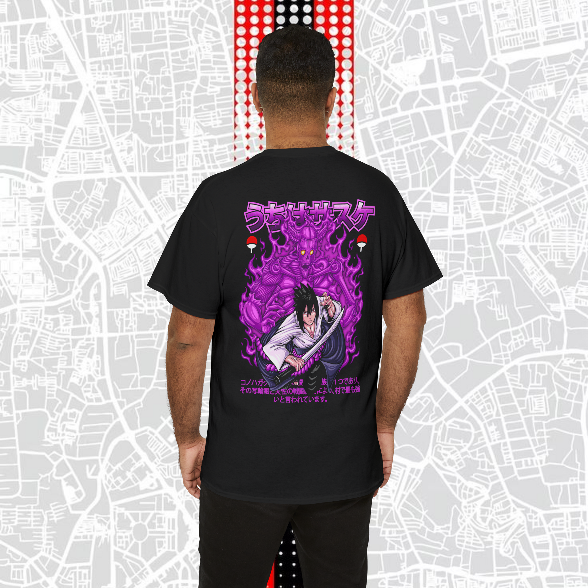 Sasuke Uchiha Anime T-Shirt – Regular Fit Black Cotton Tee (Unisex)