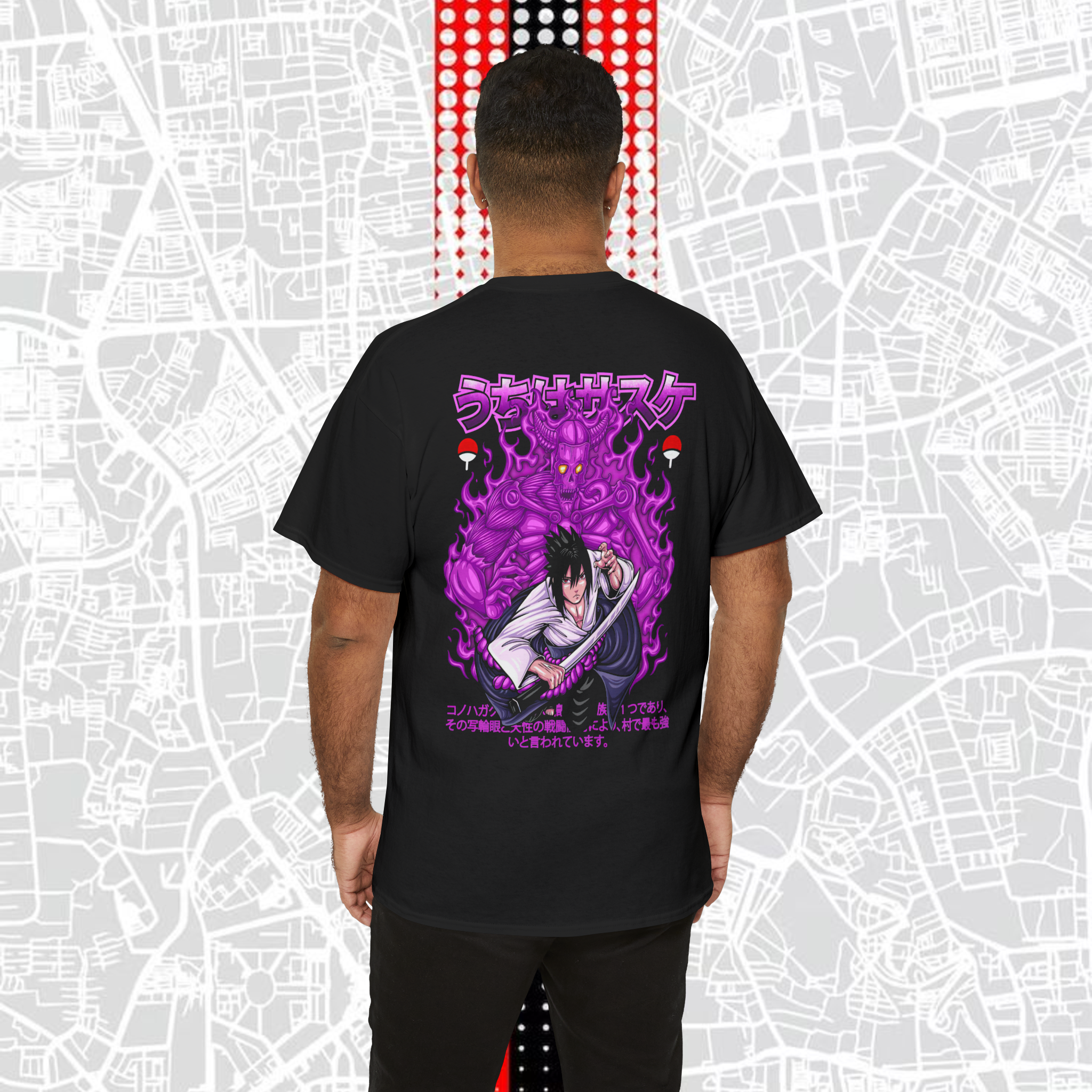 Sasuke Uchiha Anime T-Shirt – Regular Fit Black Cotton Tee (Unisex)