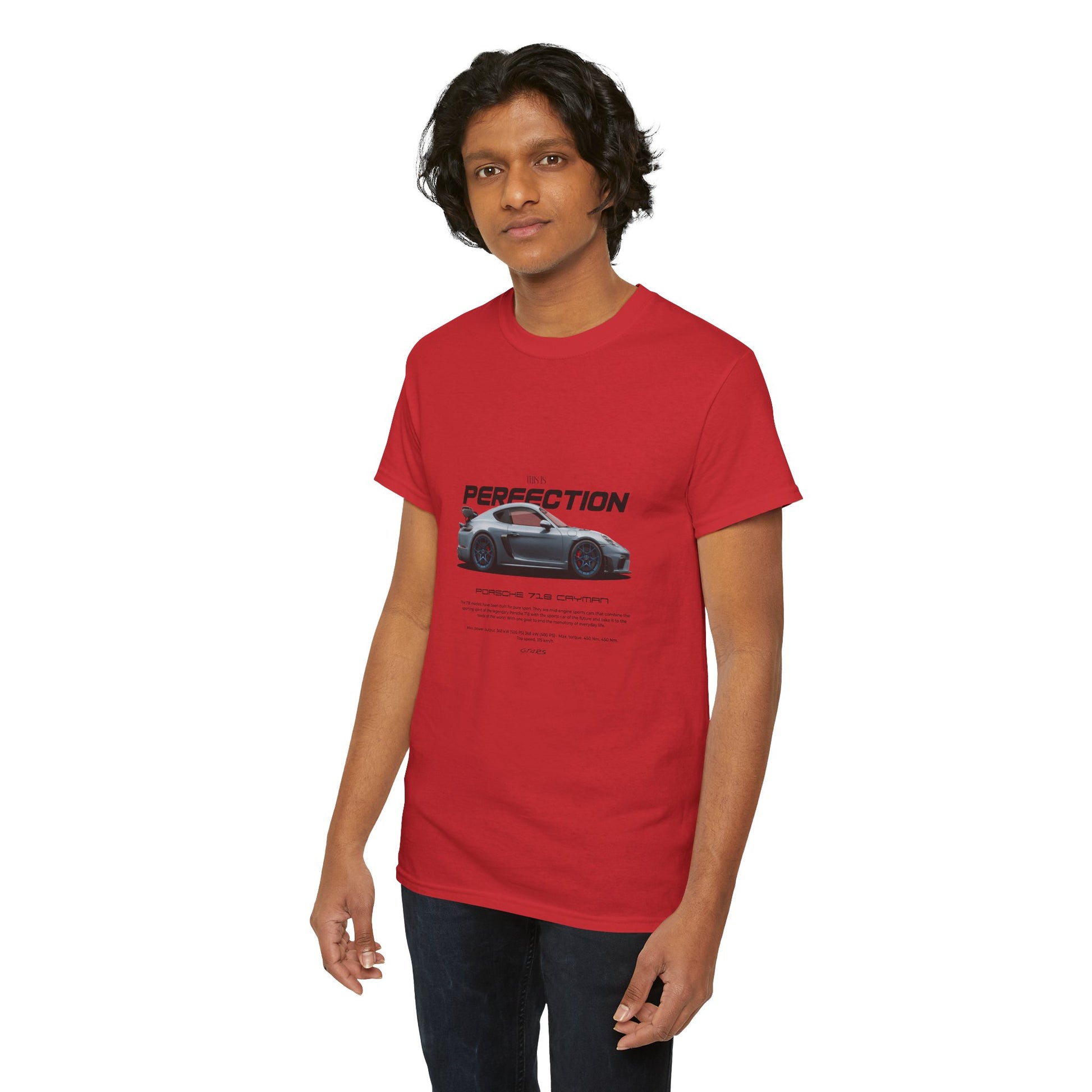 “This Is Perfection” Porsche 718 Cayman Car Enthusiast T-Shirt – Men's Graphic Tee (Multiple Colors)