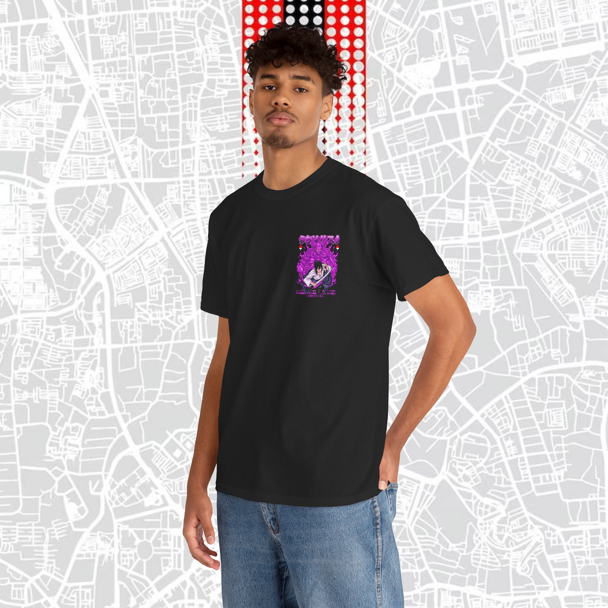 Sasuke Uchiha Anime T-Shirt – Regular Fit Black Cotton Tee (Unisex)