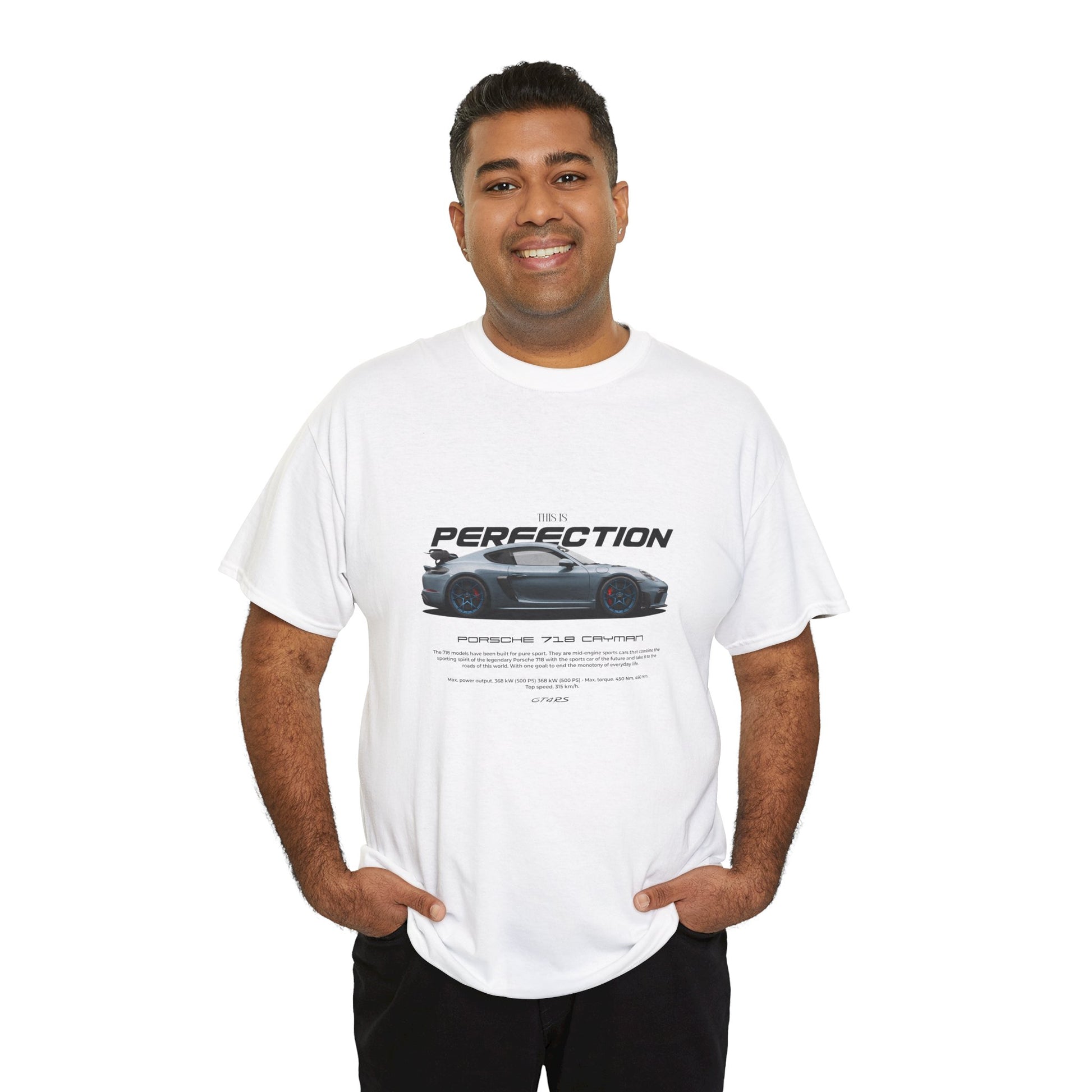 “This Is Perfection” Porsche 718 Cayman Car Enthusiast T-Shirt – Men's Graphic Tee (Multiple Colors)