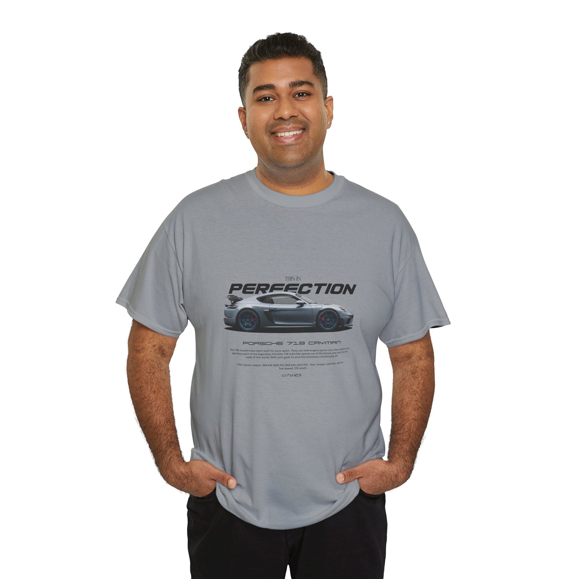 “This Is Perfection” Porsche 718 Cayman Car Enthusiast T-Shirt – Men's Graphic Tee (Multiple Colors)