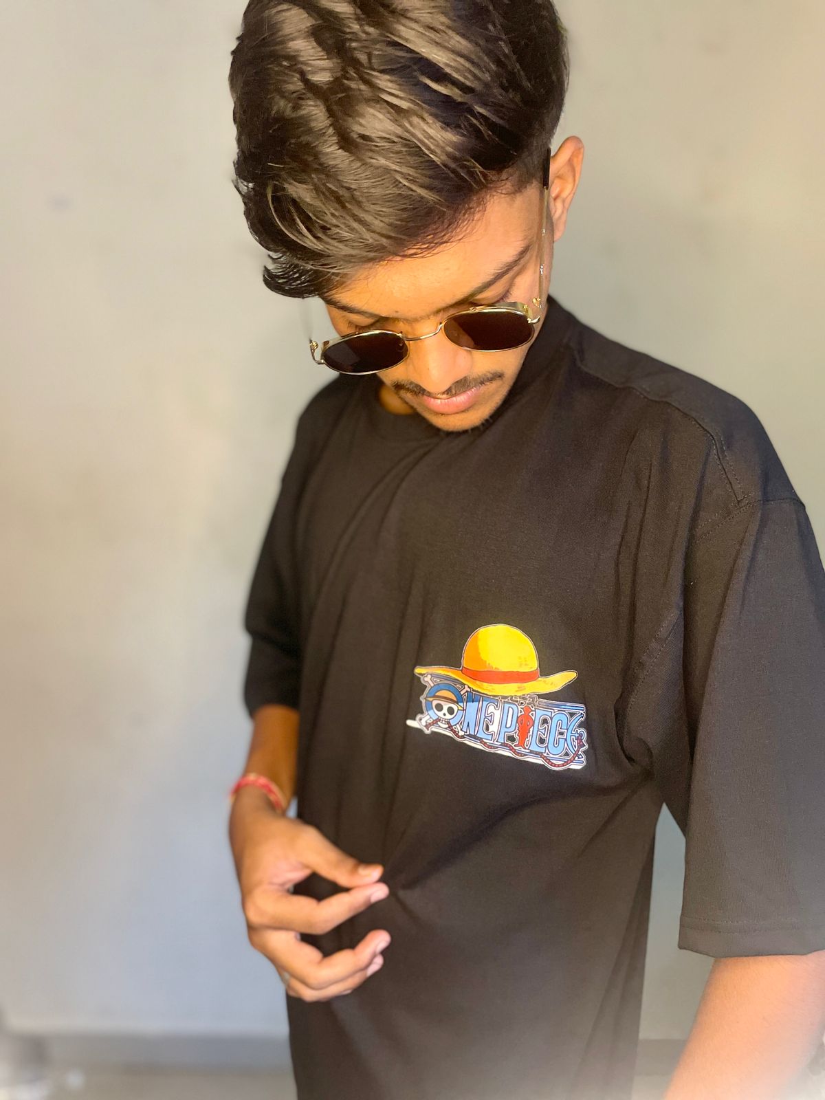 One Piece "Three Brothers" Anime oversize T-Shirt – Luffy, Ace, Sabo | Front & Back Print | Unisex Cotton Tee